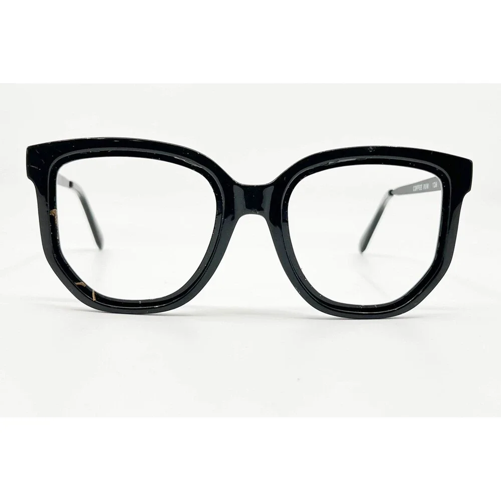 Quay Eyeglasses Womens Black Coffee Run 126 Square Frames